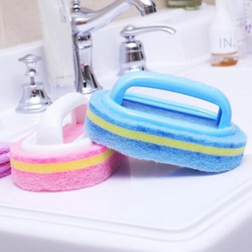 Limit 100 The New Hot Selling Sponge Bottom Cleaning Brush Mirro Bathtub Wall Tile Kitchen New Bathroom Floor