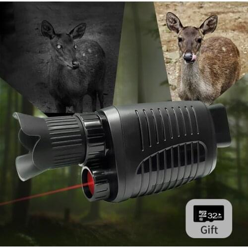 Monocular Night Vision Device Infrared Spotlight 1080P HD Night Vision Monocular Telescope for Darkness Hunting Video Record