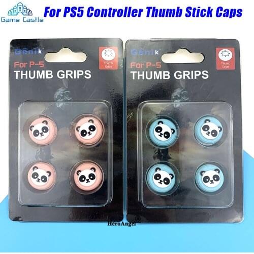 2021 Cute Hot Thumb Stick Grip Cap Soft Silicone Thumbstick Joystick Cover For Sony Playstation5 PS5 Grip Caps Accessories