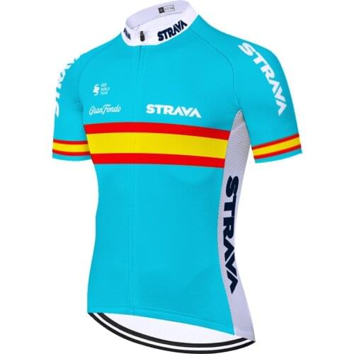 Strava Cyclisme New 2021 Camiseta Bicicleta Tricota Maillot Camisa Велоджерси Mallots Hombre Ciclismo 자전거의류 Cycling Jersey Men