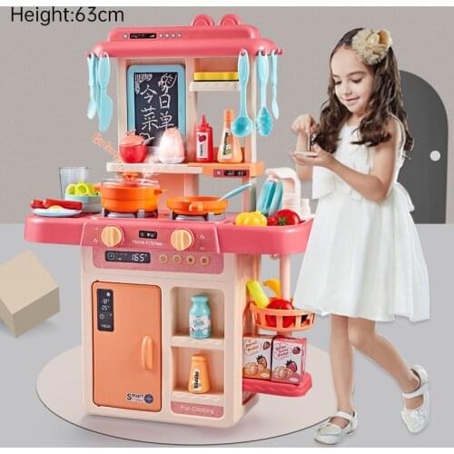 New D181 With Water Function Water Tap Big Size Kitchen Plastic Pretend Play Toy Kids Kitchen Cooking Toy Gift Children Toys