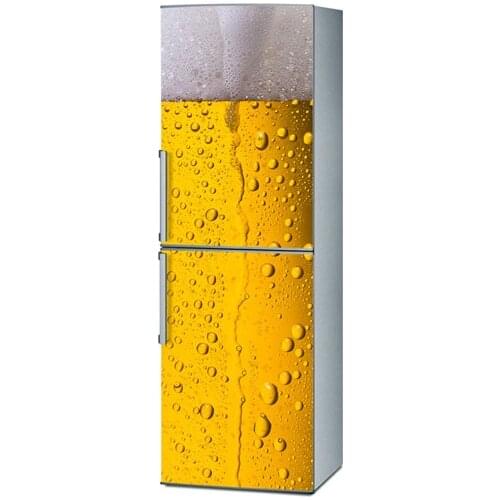 Custom DIY Refrigerator Freeze Sticker Full Of Beer For Kitchen Decoration Art DishWasher Door Cover Wallpaper
