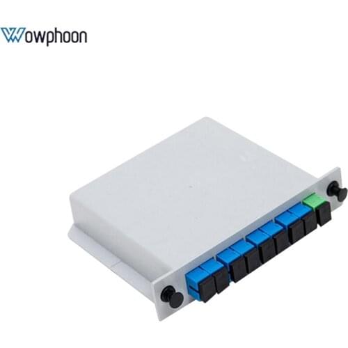 SC UPC 1x8 fiber optic plc splitter, Box FTTH PLC Splitter, Planar waveguide type PLC Splitter