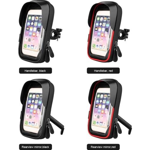 MTB Bicycle/motorcycle Phone Holder Bag Case Waterproof Dust-proof For Cycling Mount Cell Mobile Phone Stand Bag Accessories