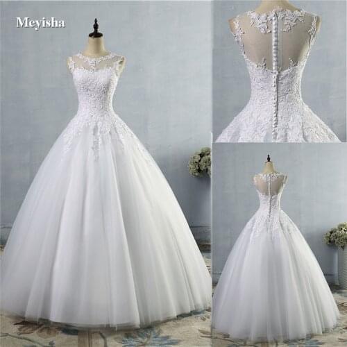 2020 2021 lace White Ivory A-Line Wedding Dresses for bride Dress gown Vintage plus size Customer made size Backless