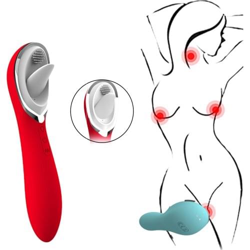 Tongue Licking G Spot Clitoral Vibrator Clit Tickler Sex Toy for Women 10 Pattern Vibrating Vaginal Massage Adult Orgasm Product