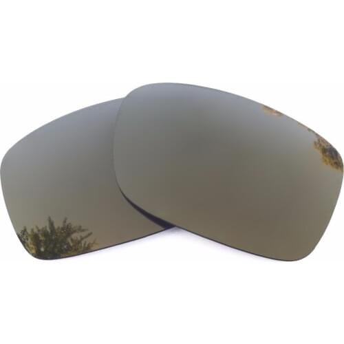 Bronze Gold Mirrored Polarized Replacement Lenses for Crankshaft Sunglasses Frame 100% UVA & UVB