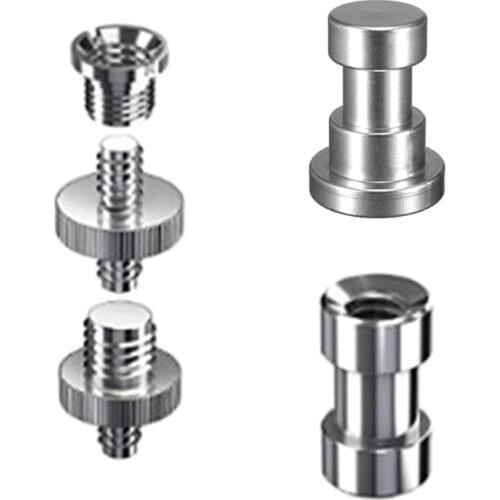 New 1Set 1/4 3/8" Male Female Metal Screw Kits Tripod Monopod Screw Mount Convert Adapter Flash Light Stand Photography Kit