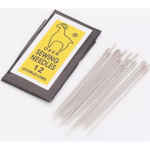 Pandahall 10Bags Iron Beading Needles Sewing Pins Darning Needles 0.45mm thick, 40mm long, hole: 0.3mm, 25pcs/bag Drop Shipping