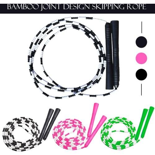 2.9M Bamboo Joint Design Skipping Rope For Body Building Exercise Gym Training Jump Rope