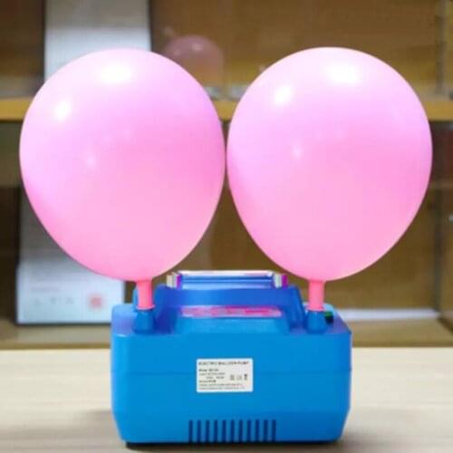 B312N electric balloon inflator wedding decoration digital timer double hole pump round latex balloon