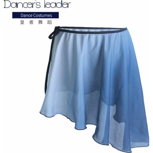 Girls Adults Ballet Skirts Women Lyrical Chiffon Ballet Dress Color Conflict Skirts For Dancing