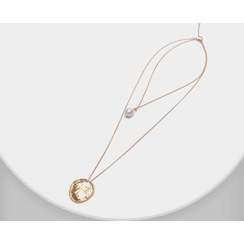 Amorita boutique Double necklace Natural pearls Baroque pendant