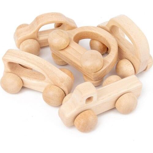 Wooden Blocks Miniature Cartoon Car Truck Children Gifts Baby Grip Training Educational Toy