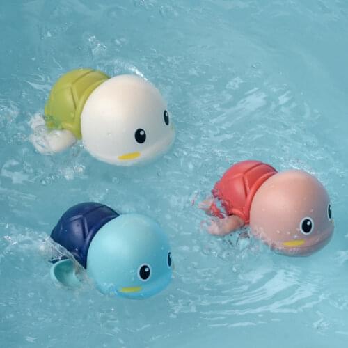 Baby Bath Toys Animal Cute Cartoon Tortoise Crab Classic Baby Water Toy Infant Swim Chain Clockwork Toy For Kid Early Education