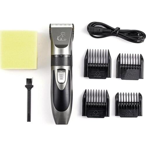 Pet Dog Hair Electric Clippers Rechargeable Dogs Cutter Shaver Low Noise Trimmer Hair Cut Machine For Dogs Cats Animals Grooming