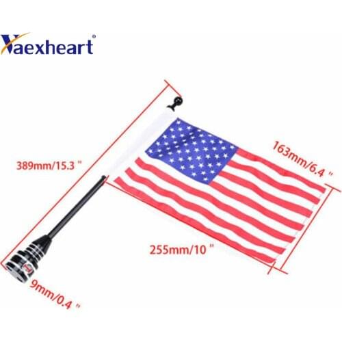 Motorcycle America Flag Flagpole Luggage Rack Mount For Harley US Seller