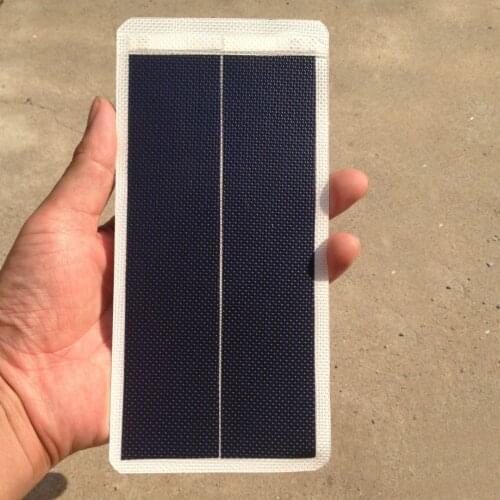 Flexible Thin Film Solar Module Placa Solar Fotovoltaica 1W 3V 370MA Rechargeable Battery For Moble Solar Power System Battery