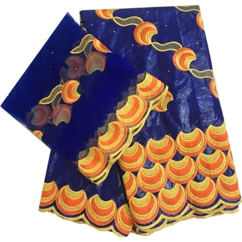 Guinea Brocade Fabric Bazin Riche Tissues 2021 African Lace Fabric Latest Nigerian Gele Headtie For Wedding Party 5+2yards/lot