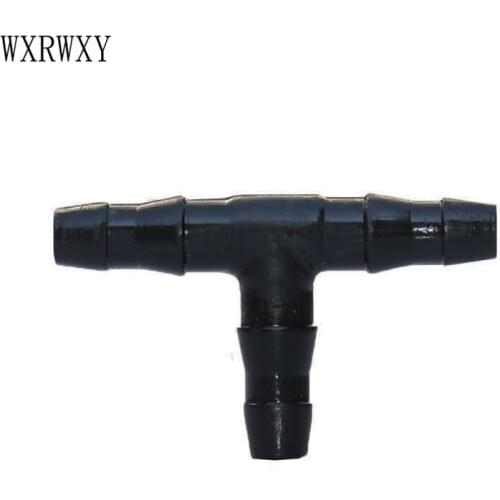 Wxrwxy 1/4" Tee connector barbed 4/7mm mist connector garden hose splitter hose irrigation 1/4" the hose adapter 200pcs