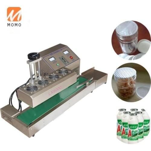 LX-6000 20-80mm Semi Automatic Continuous In-Line Induction Heat Sealing Machine Electro Magnetic Aluminum Foil Film Sealer
