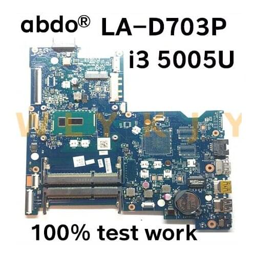 BDL50 LA-D703P/LA-C701P for HP 15-AY 15-AC notebook motherboard CPU i3 5005U DDR3 100% test work 854941-601