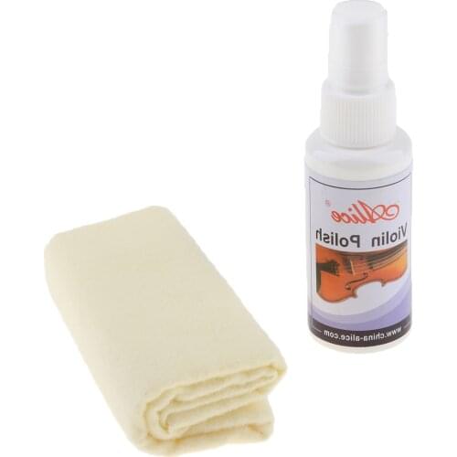 Violin Cleaner and Polish Kit Cleaning and Care Accessory for Music Players