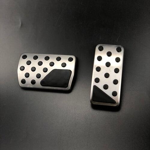 Non-Slip Car Gas Brake Pedal Cover For Dodge Journey Jeep Compass Patriot Stainless Steel Rubber Accelerator Pad Accessories
