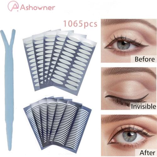 Invisible Double Eyelid Tape Self-Adhesive Double Eyelid Stickers Slim Wide Clear and Waterproof Fiber Slim Wide