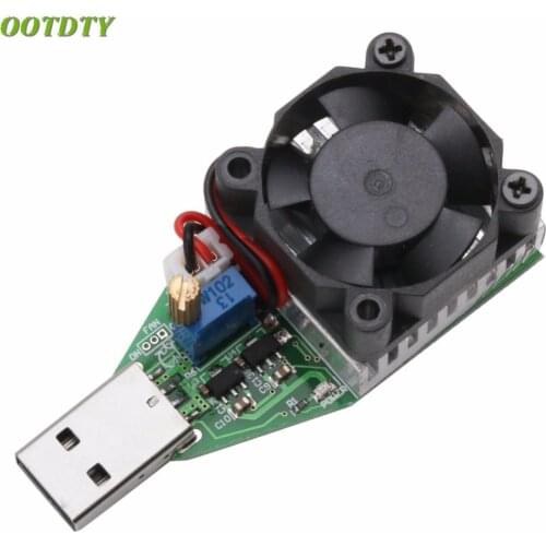 OOTDTY DC 3.7~13V USB 15W Adjustable Constant Current Electronic Load Discharger