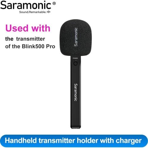 Saramonic Blink500 Pro HM Rechargeable Handheld Mic Transmitter Holder for Blink 500 Pro B1 B2 TX Wireless Lavalier Microphone