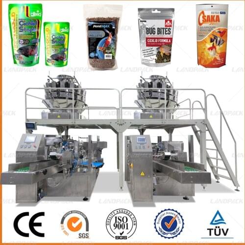 Fully Automatic Fish Food Doypack Granule Stand up Pouch Packing Machine