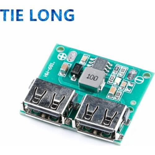 9V 12V 24V to 5V DC-DC Step Down Charger Power Module Dual USB Output Buck Voltage Board 3A Car Charge Charging Regulator 6-26V