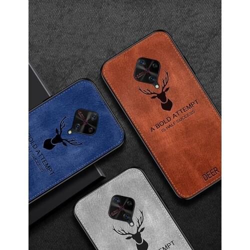 Retro Fabric Texture Soft Cover Phone Case For Vivo V17 Case For VIVO S1 Pro SD665 Y9S 6.38 inch Back Case