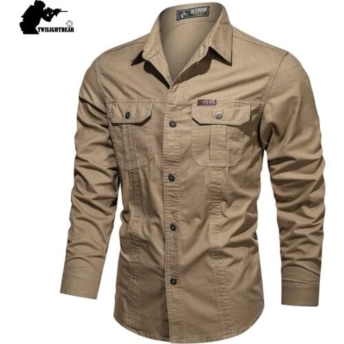 New Mens Casual Shirt 5XL 6XL Male Overshirt 2020 Military Cotton Shirts Men Brand Clothing Leisure Shirt Blouse AF1388