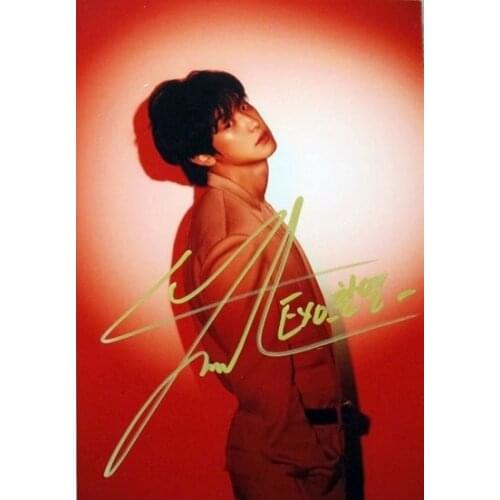 Hand signed EXO Park Chanyeol autographed photo LOVE SHOT 5*7 122018B