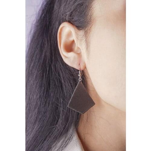 Handmade Genuine Leather Earrings Fashion Authentic Women Jewellery Accessory Stylish Desing High Quality Gift - ES-9004