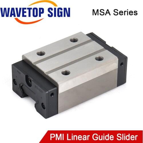 Taiwan PMI MSA20S MSA25S MSA30S Slider Block Linear Guideway Carriage for CO2 Laser Engraving and Cutting Machine