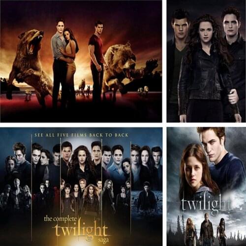 5D DIY Diamond Painting The Twilight Saga Movie Poster Full Round/Square Drill 3D Embroidery Cross Stitch Mosaic Home Decor Art