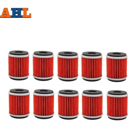 AHL10pcs Motorcycle Grid Oil Filter For Yamaha CZD 300 WR 125 250 450 VP 125 YZFR 125 TZ 450F 250 XT 250 YFZ 450 YZF R125