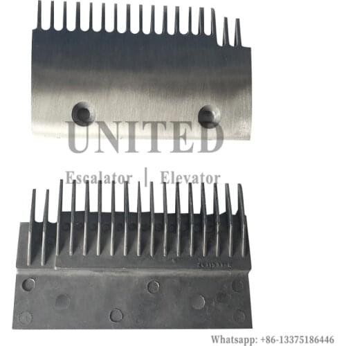 Escalator Aluminum Comb Plate 2L11531-L L157mm W100mm Hole Space 90mm 17Teeth LEFT