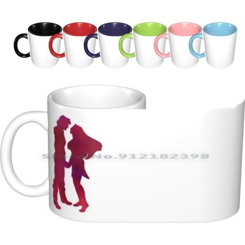Explorer And Princess Ceramic Mugs Coffee Cups Milk Tea Mug John Smiths Pocahontas Indian English Man Colors Wind Princess