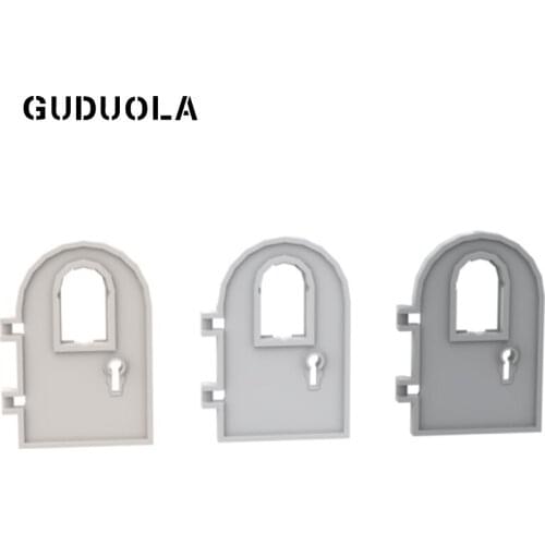 Guduola Building Block Door 4x6 with Window (64390) Frames Windows Walls MOC Build Educational Toys 6pcs/LOT