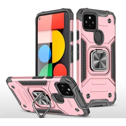 Magnetic Metal Finger Ring Holder Phone Case For OPPO Reno4 Lite Realme5 6 C11 15 A5 31 9 5S 7 52 92 F17 Armor Phone Cover Coque