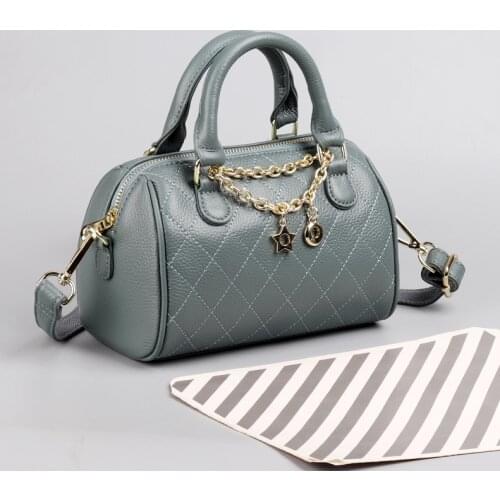 2021 New Genuine Leather Handbag Designers Women Messenger Bags Females Bucket Bag Leather Crossbody Shoulder Bag Handbag Bolsa