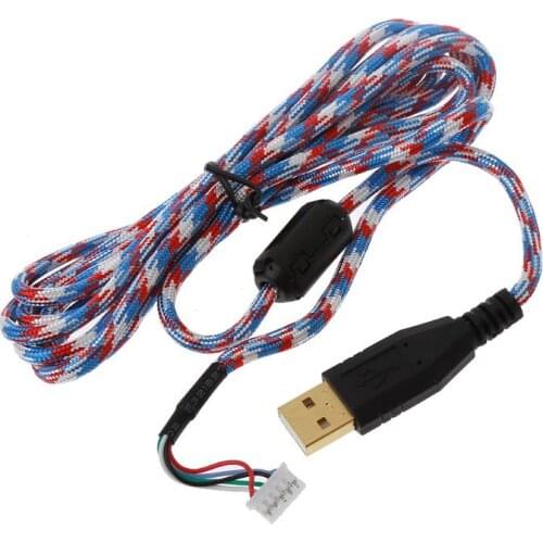 2021 New DIY Universal Umbrella Rope Mouse Cables Soft Durable Mouse Line Replacement Mouse Wire