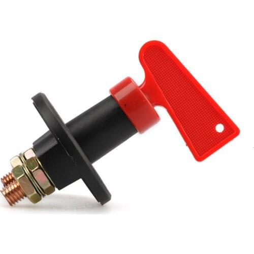 Battery Cut Off Disconnect Kill Switch w/ Removable Key Power Anti Theft 2 Post