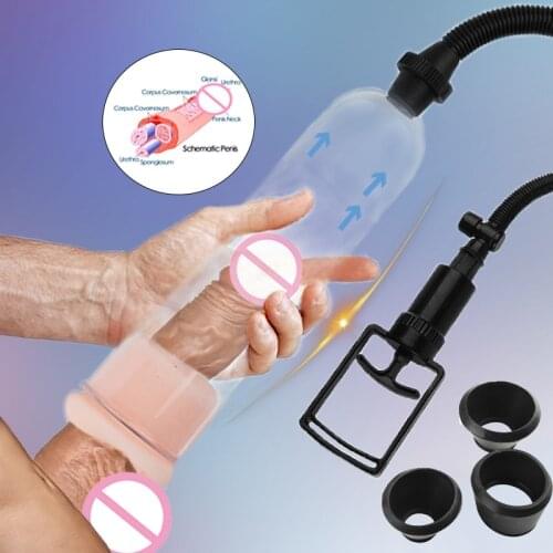 Penis Pump Dick Enlargement Penis Extender Sex Shop Penile Enlarger Vacuum Pump Sex Toy For Men Adult Sexy Toys Male Masturbator