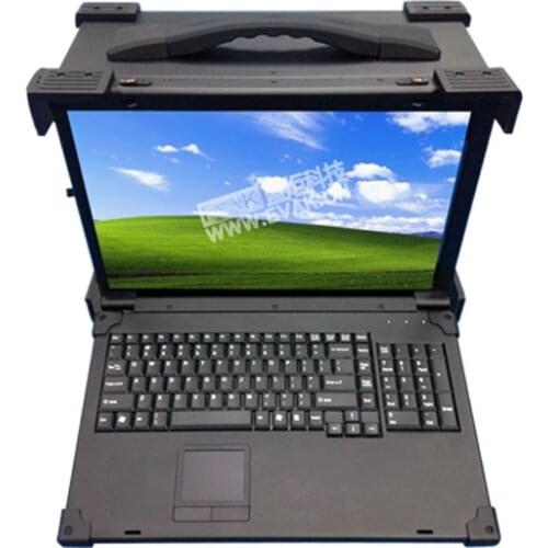 Flip-down industrial portable computer case, portable industrial computer, industrial computer outdoor