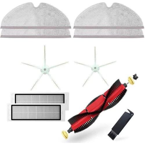 Roborock S5 Max Accessories Detachable Main Brush, Silicon Side Brush Washable Filter For S6 S50 S6 MaxV S4 E4